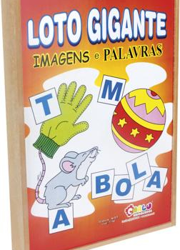 Carlu Brinquedos - Loto de Desenhos e Rimas Jogo Educativo, 5+ Anos,  Multicolorido, 1794