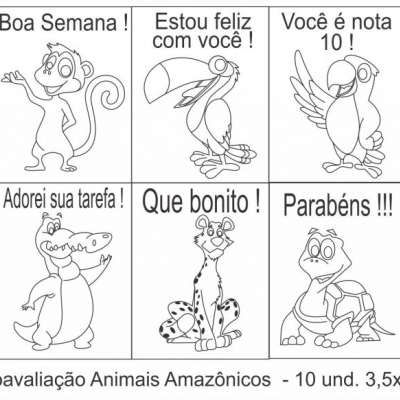 Carimbo Psico Avaliação Animais da Amazônia