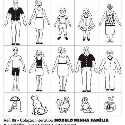Carimbo Interativo Modelo Família